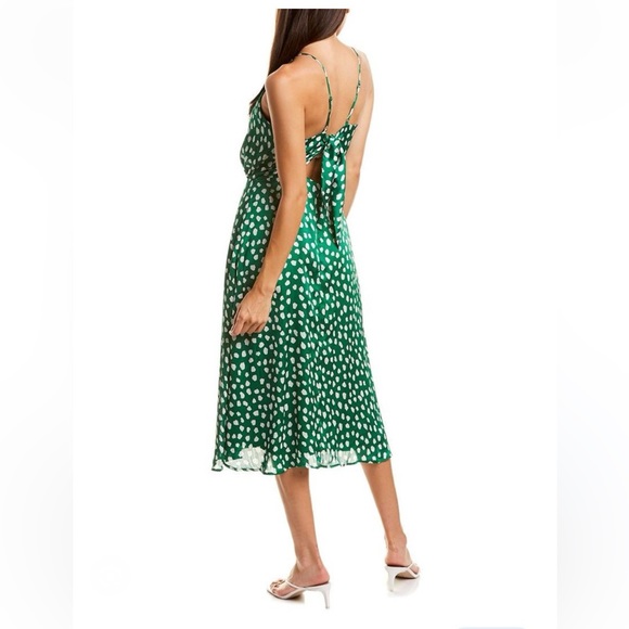 Betsey Johnson All The Dots Green Polka Dot Tie Back Dress - Picture 9 of 10